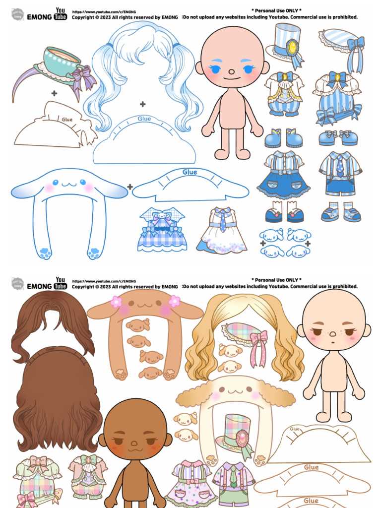 kuromi paper doll house printable