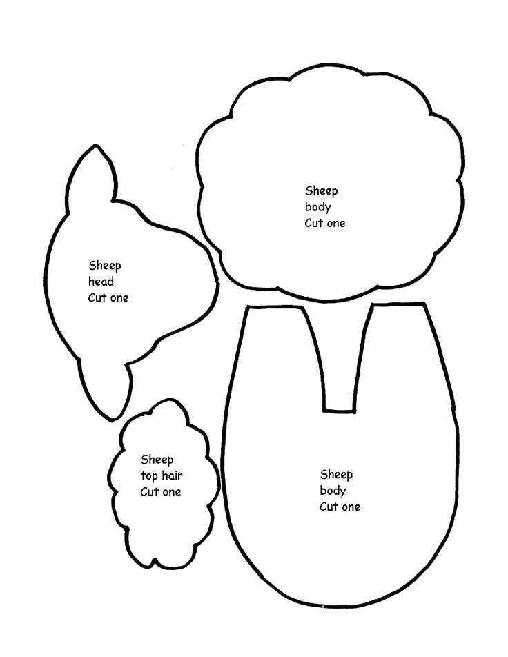 lamb pattern printable