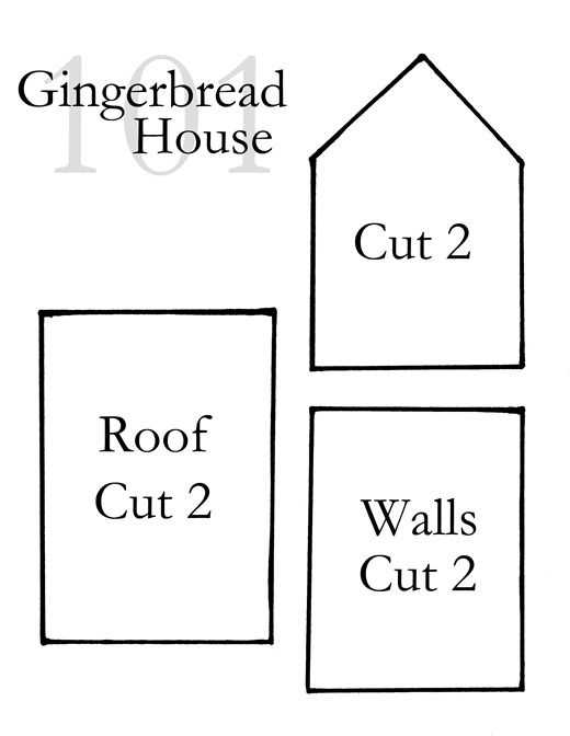 large gingerbread house template printable
