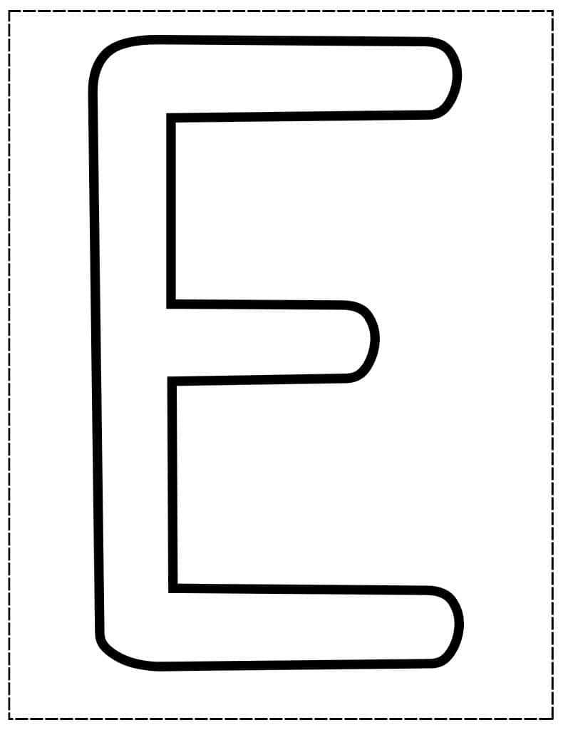 large letter a printable