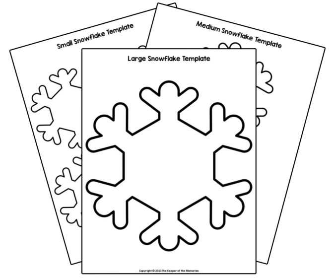 large printable snowflakes