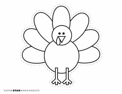 large printable turkey patterns