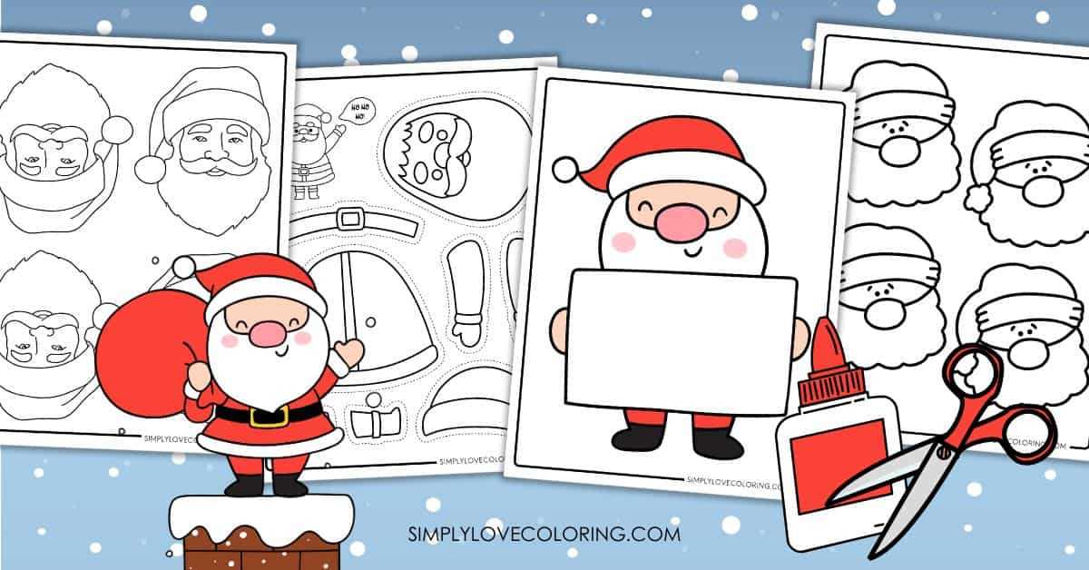 large santa printable