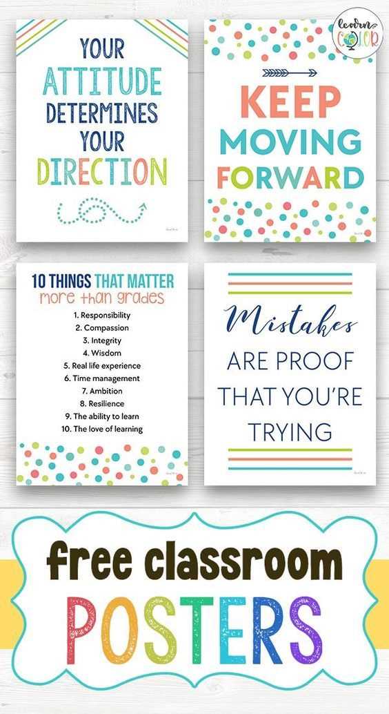 learning posters printable