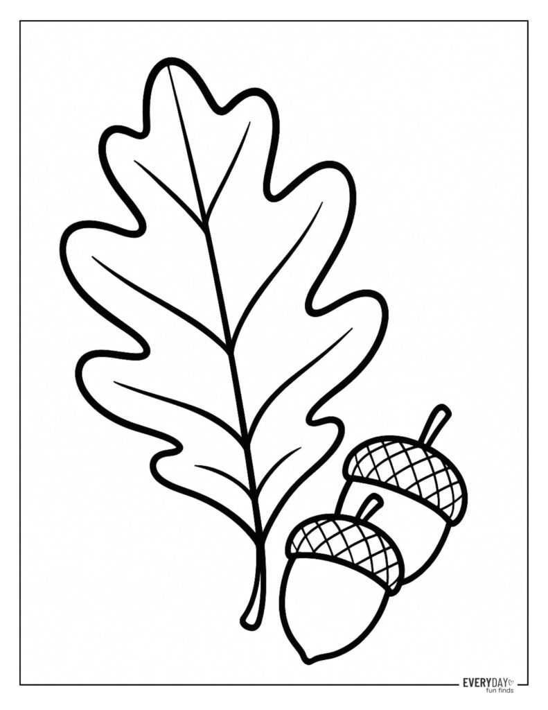 leaves printable coloring pages