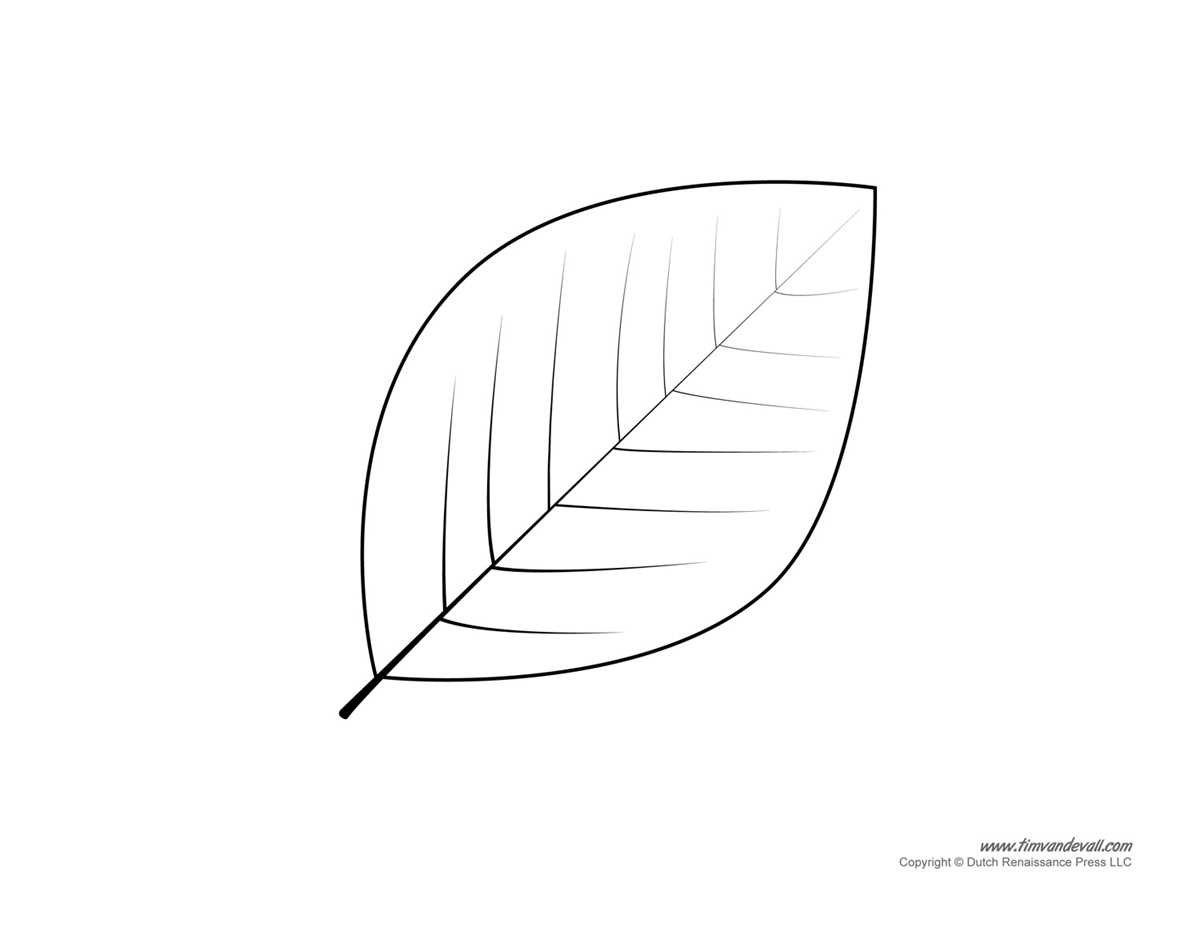leaves template printable free
