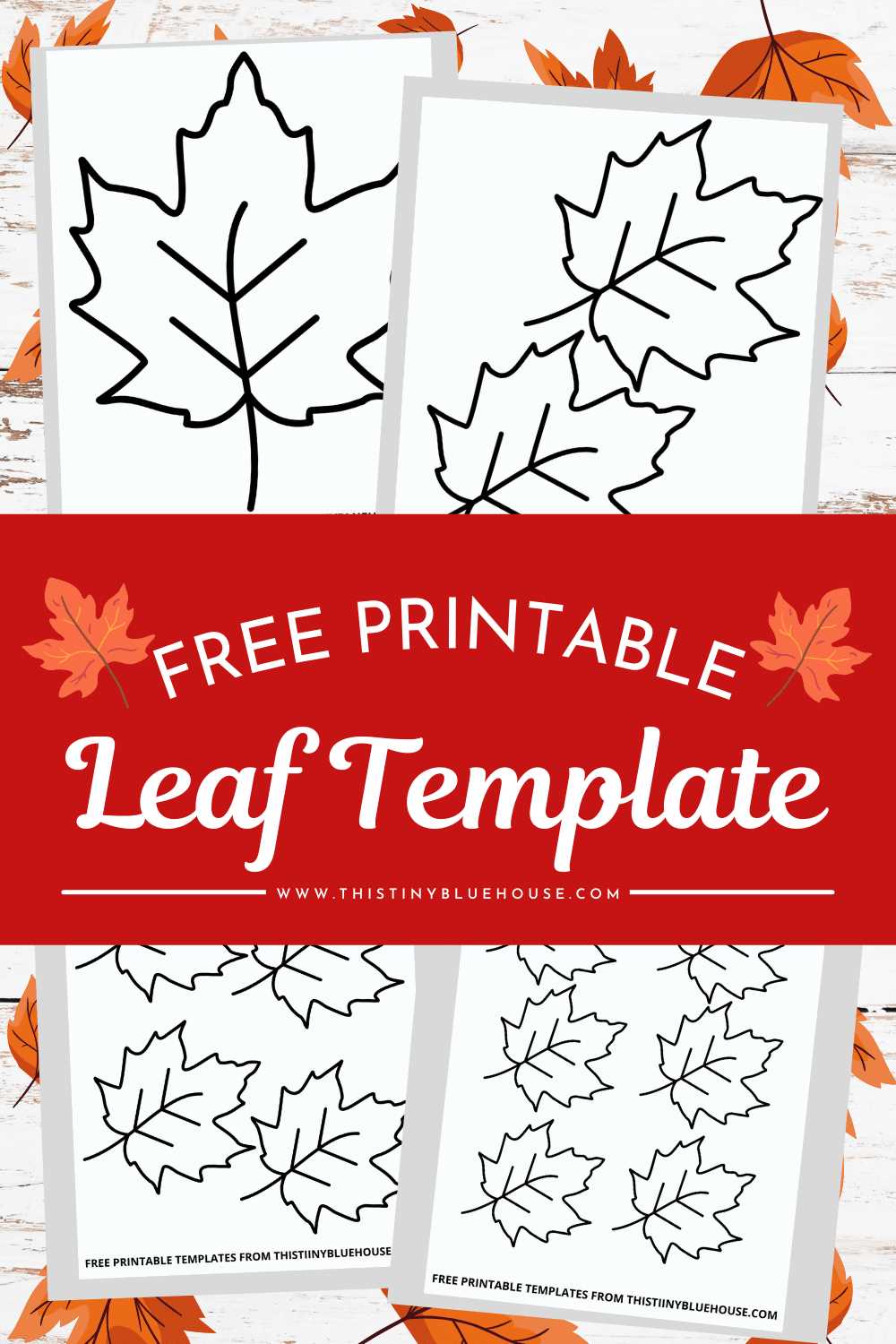 leaves template printable free