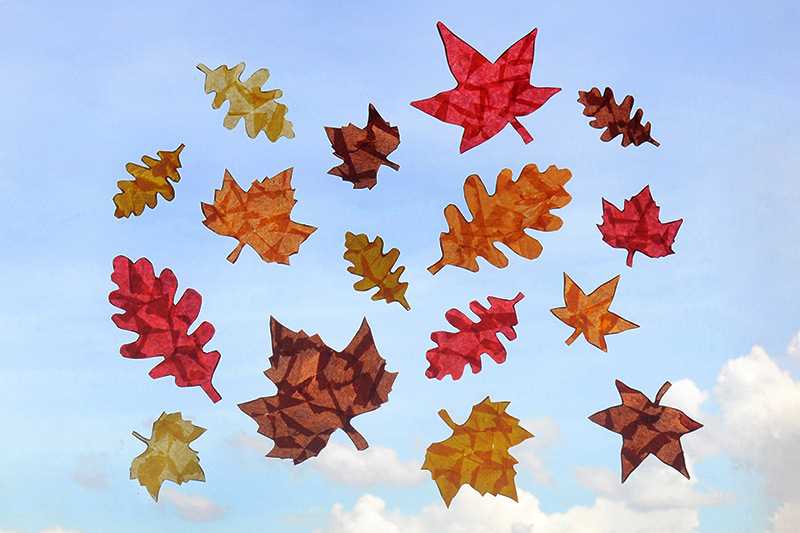 leaves template printable free