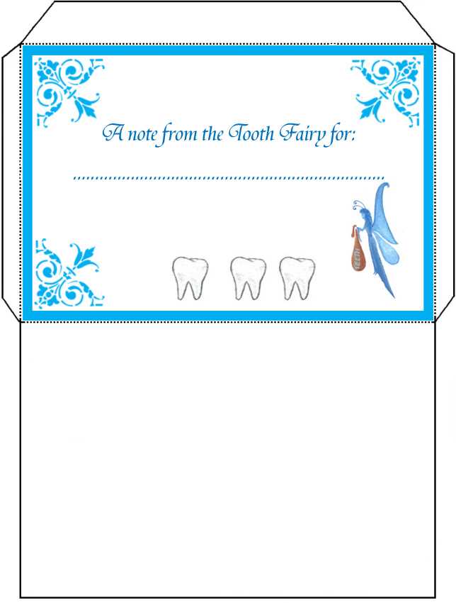 letter from tooth fairy printable