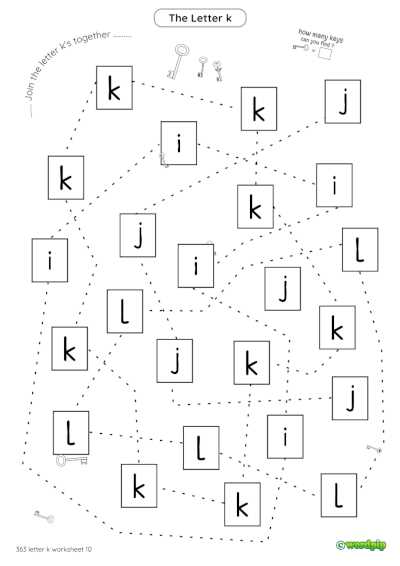 letter k worksheets printable