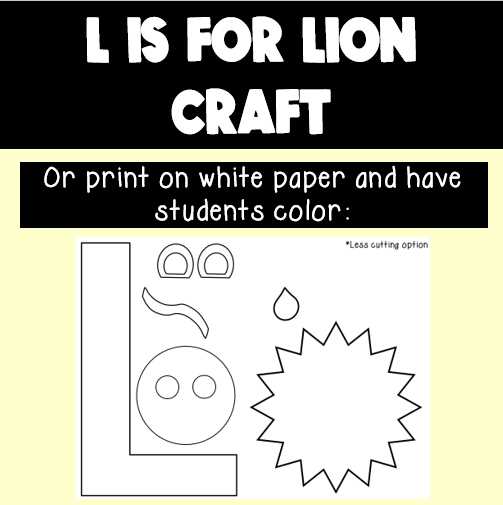 letter l crafts printable