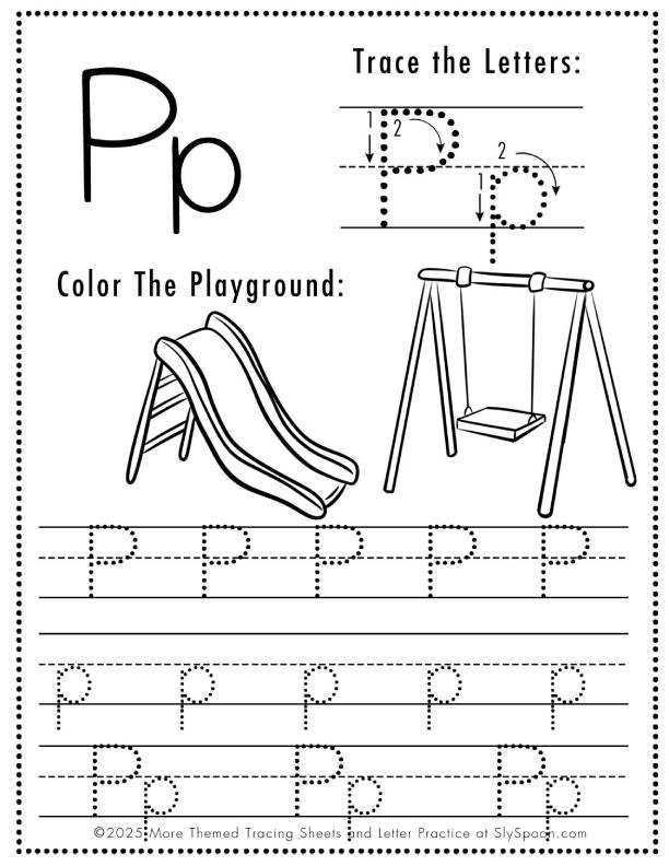 letter p printable