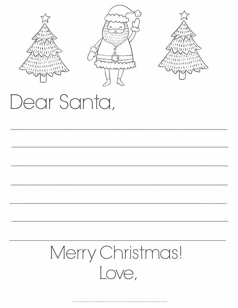 letter to santa free printable
