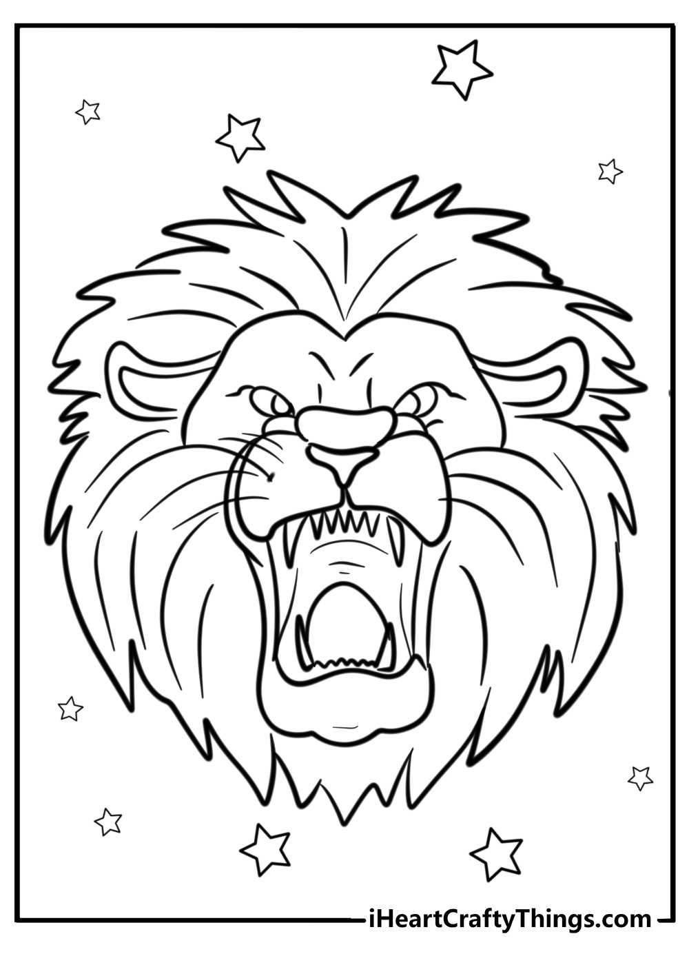 lion coloring pages free printable