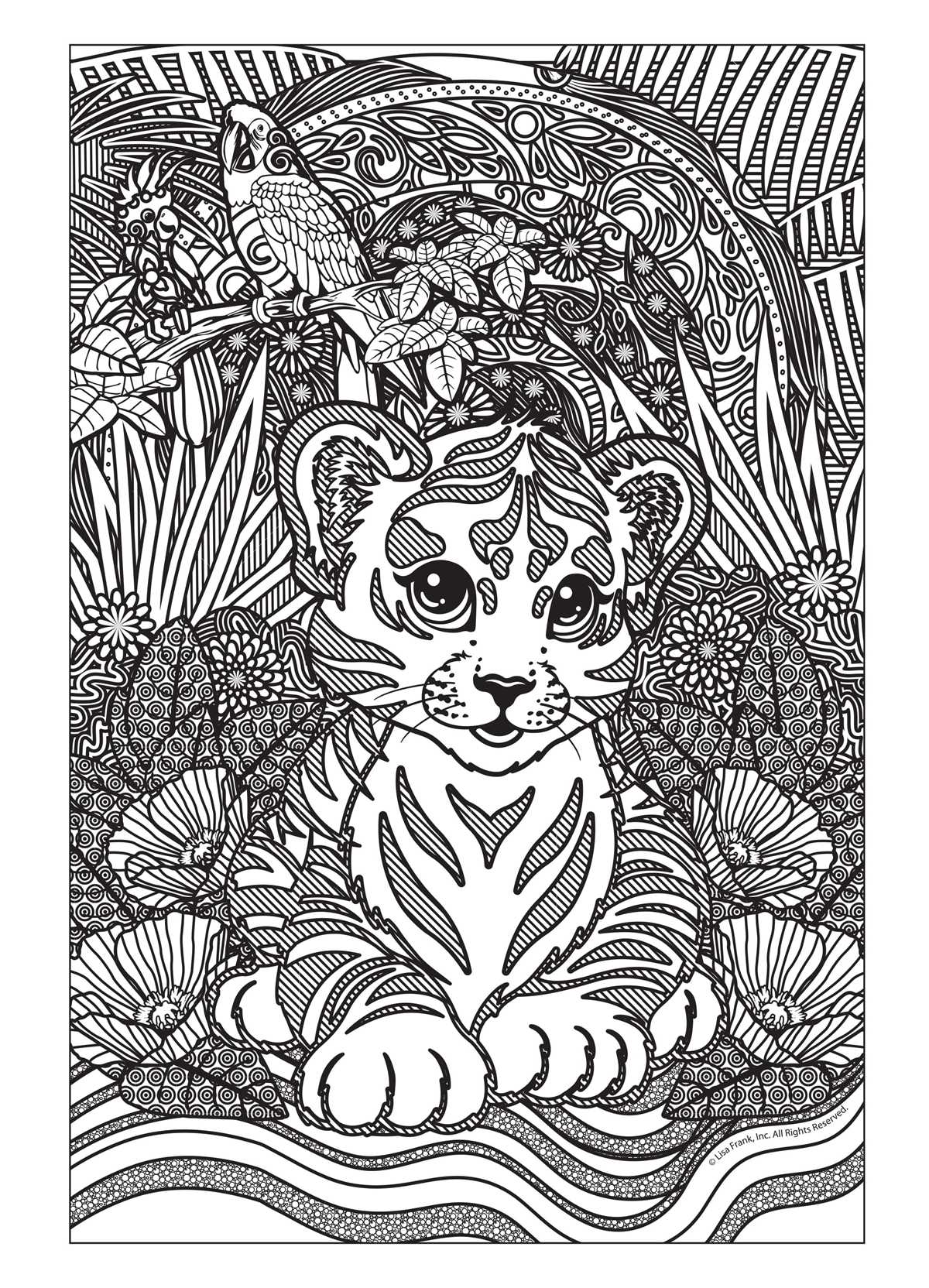 lisa frank printable coloring pages