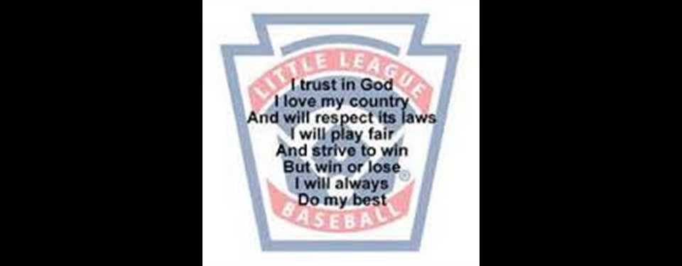 little league pledge printable