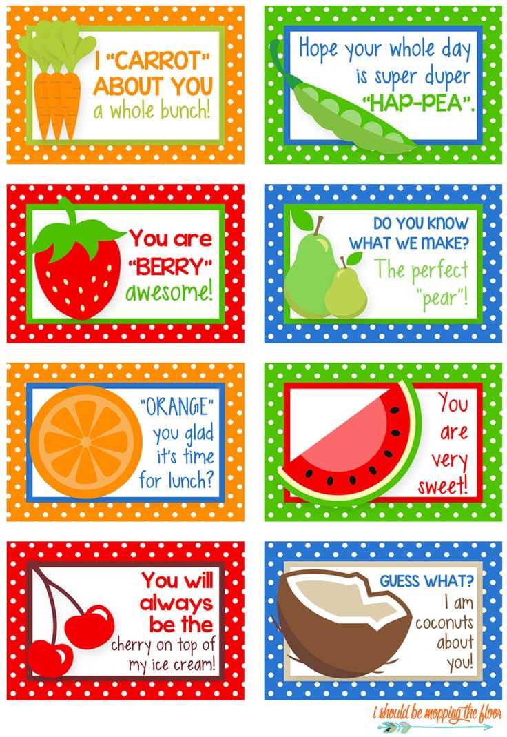 lunch notes printable