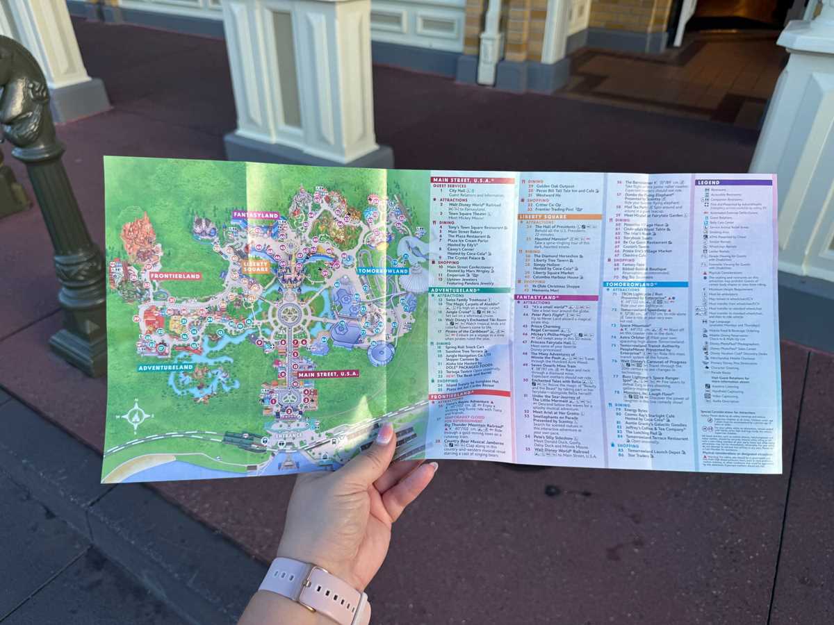 magic kingdom park map printable