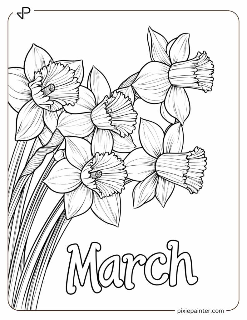 march coloring pages printable