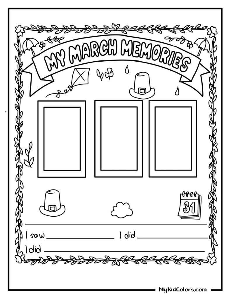 march coloring sheets printable