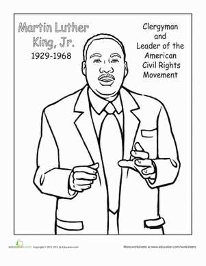 martin luther king jr printables