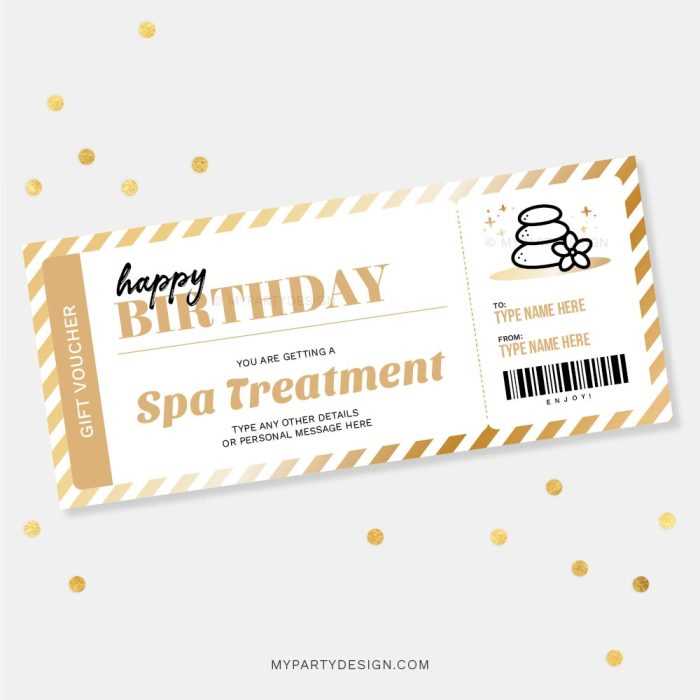 massage gift certificate template free printable