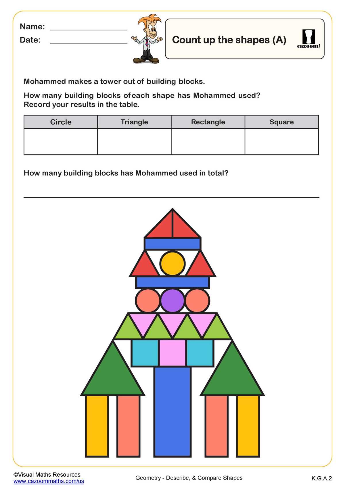 math printable worksheets kindergarten