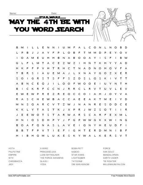 may word search printable
