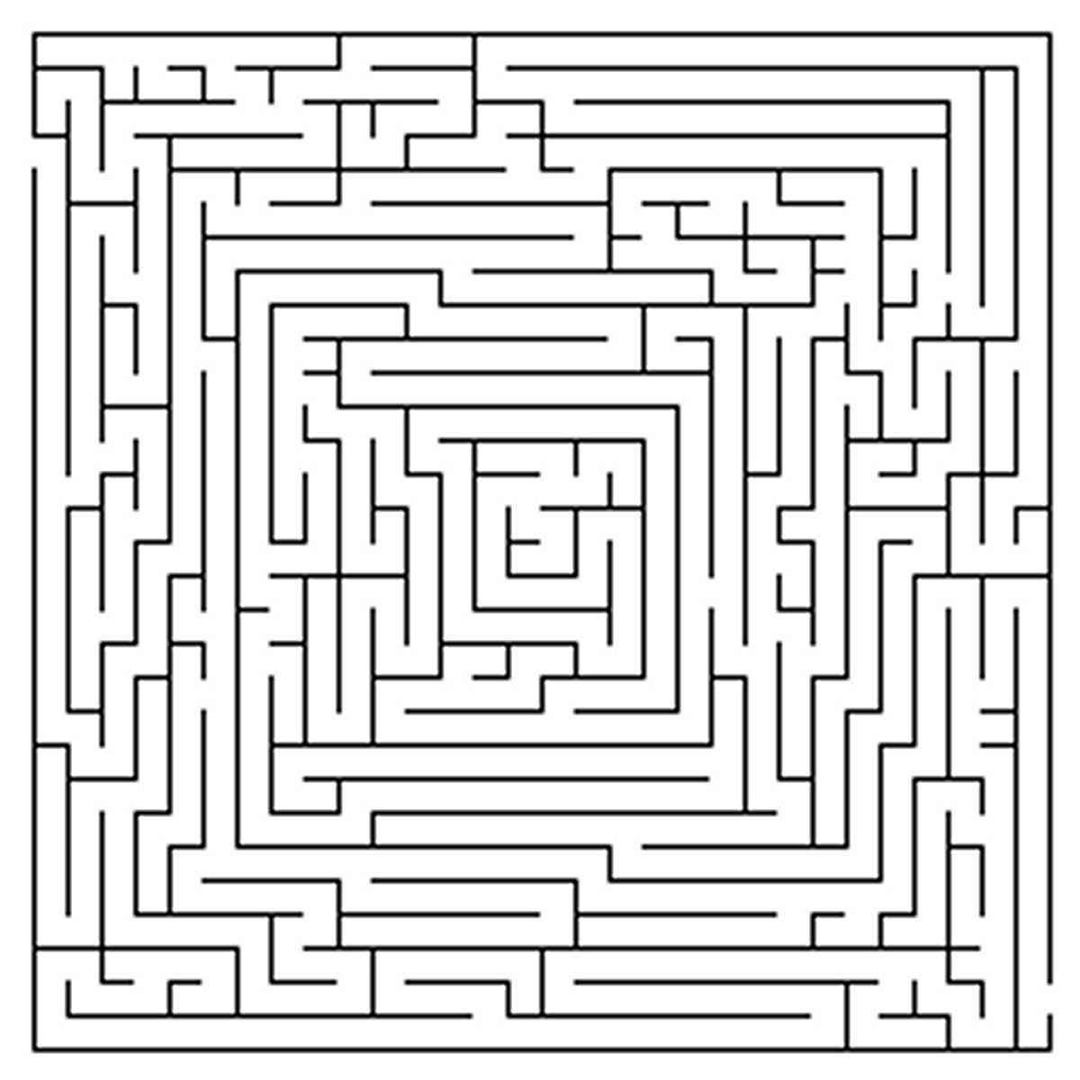 maze hard printable