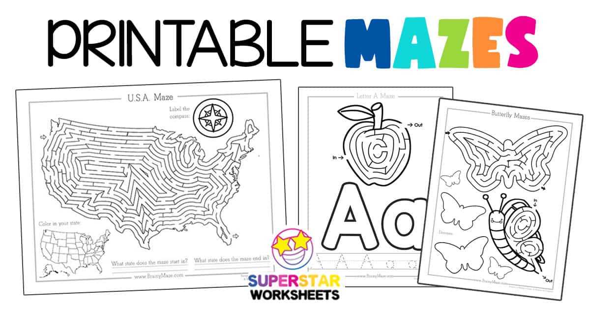 maze printable easy