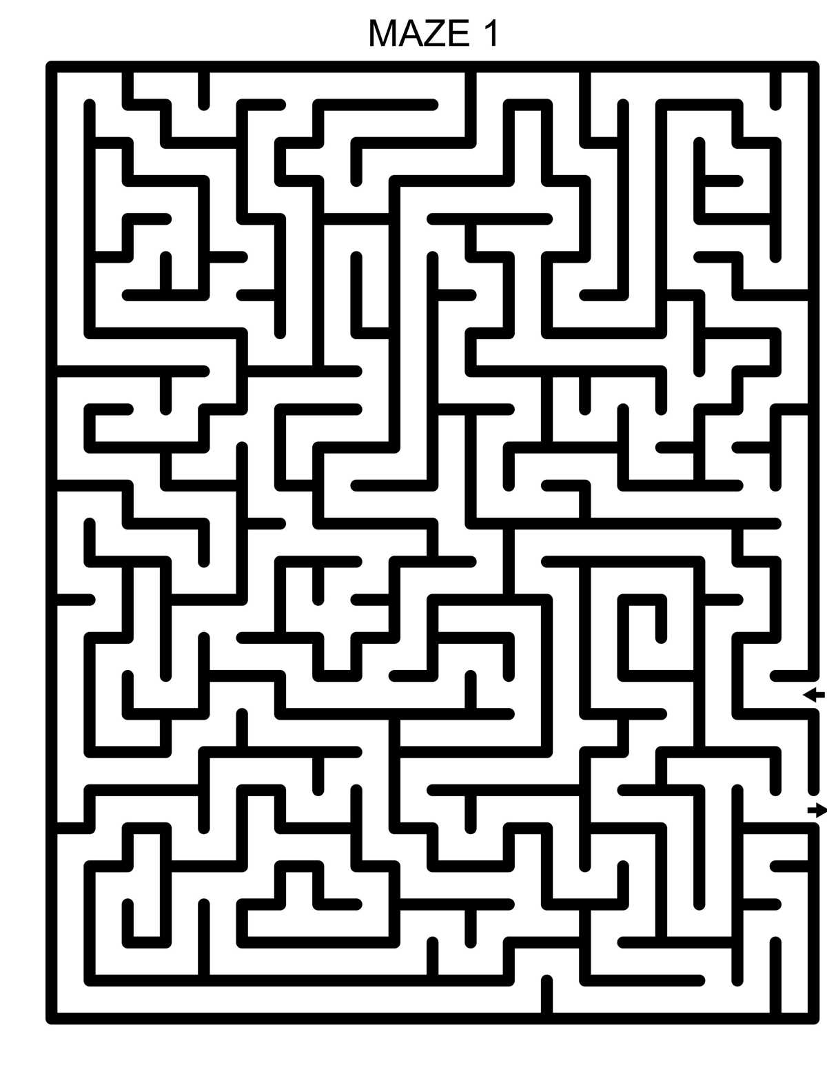 maze puzzles printable