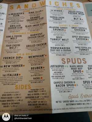 mcalisters printable menu