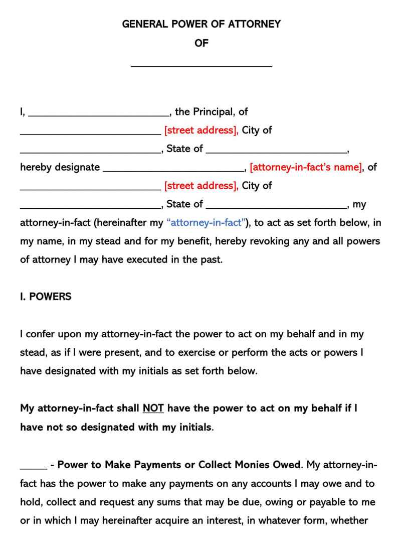 medical power of attorney forms free printable