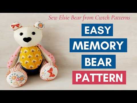memory bear pattern free printable