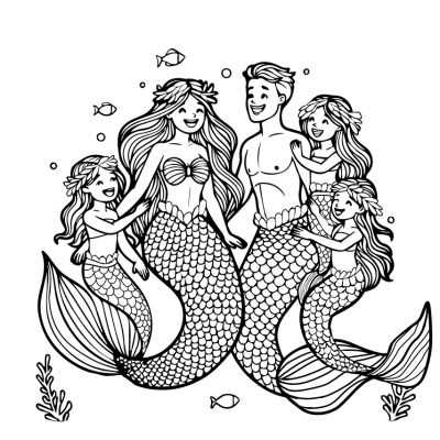 mermaid coloring pages printable free