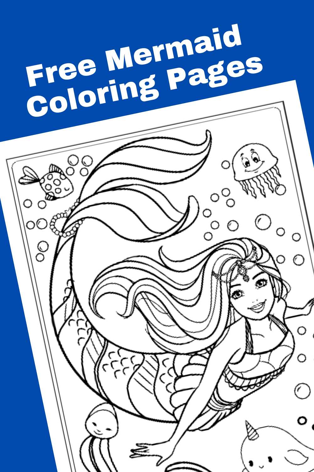 mermaid coloring pages printable free