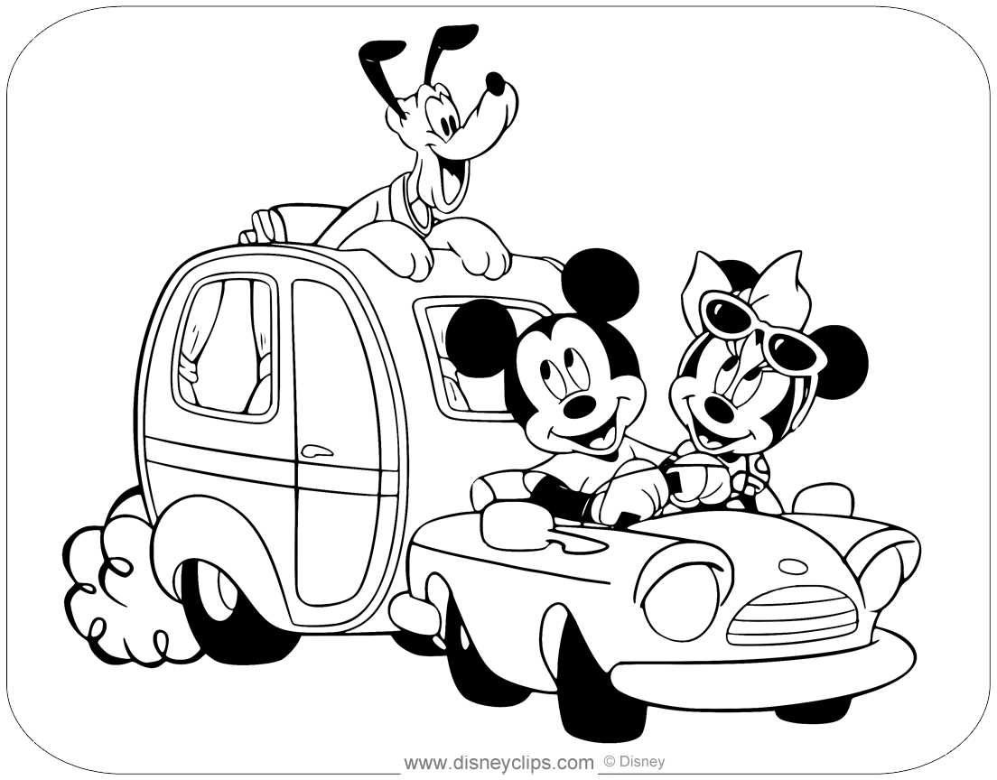 mickey printable coloring pages