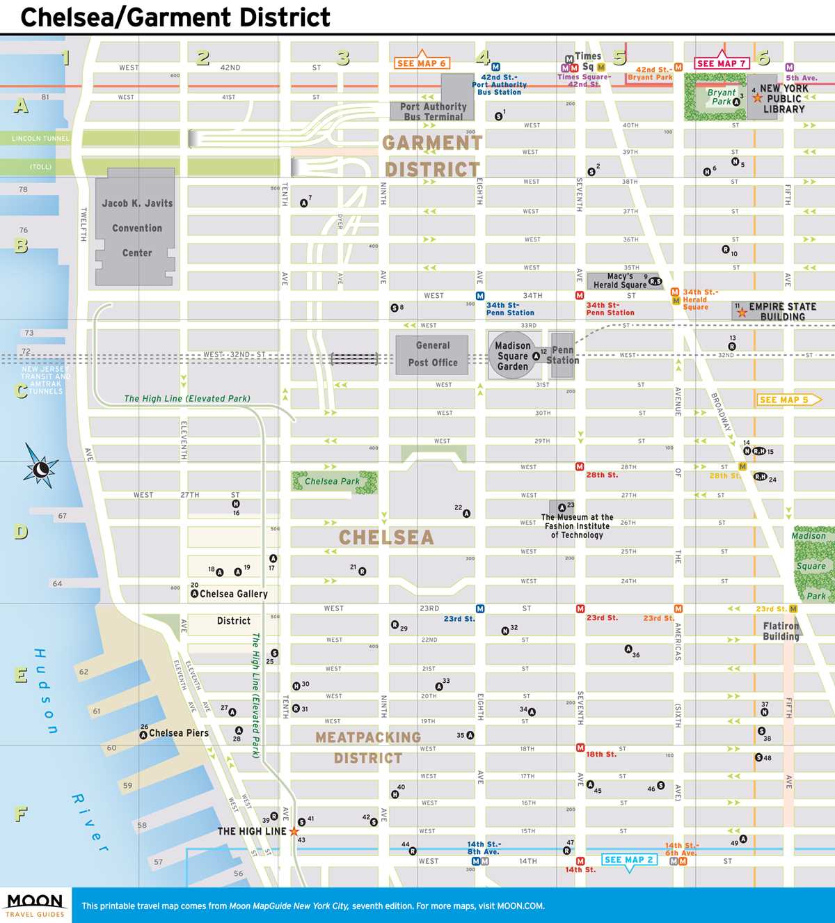 midtown manhattan map printable