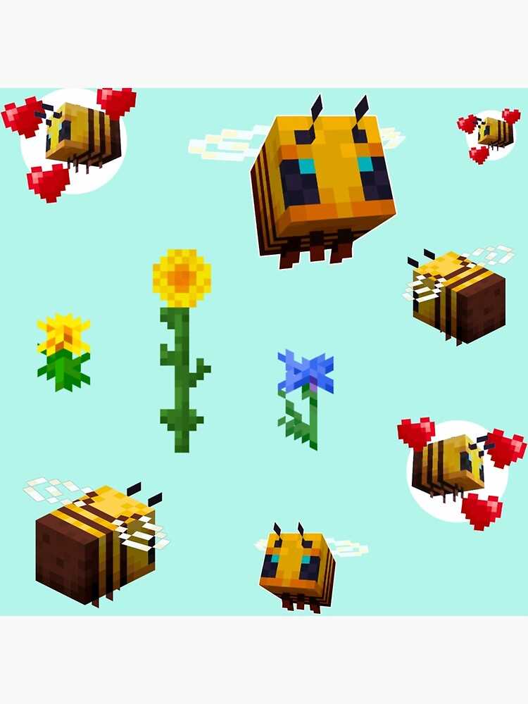 minecraft bee printable