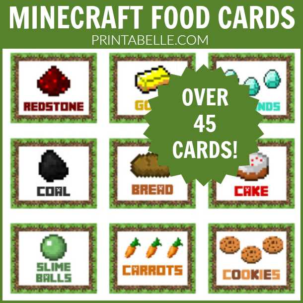 minecraft birthday printables