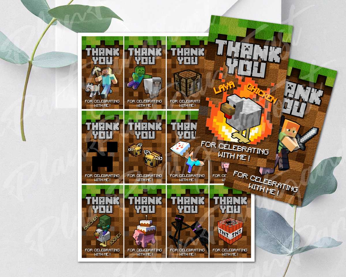 minecraft birthday printables