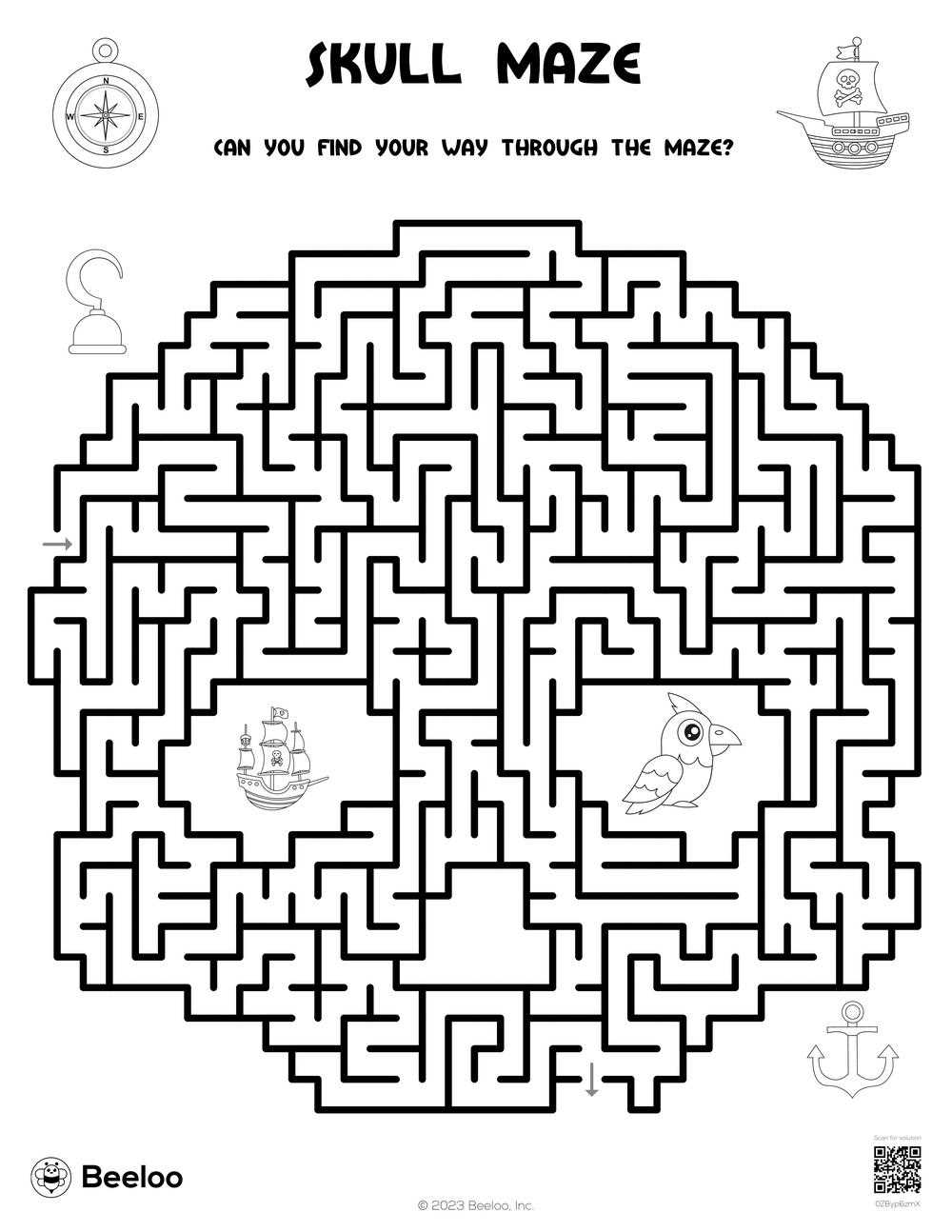 minecraft maze printable