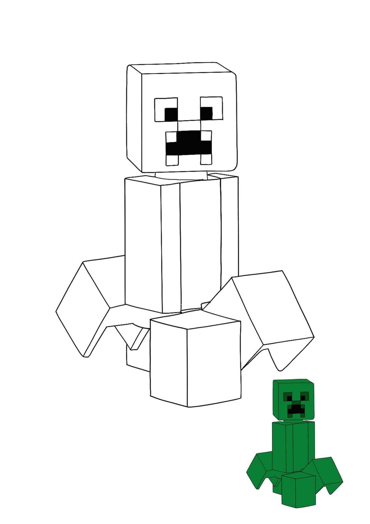 minecraft printable coloring
