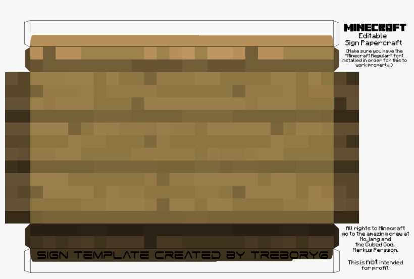 minecraft sign printable