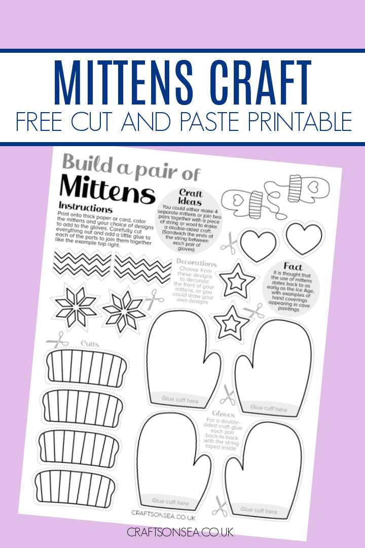 mitten template free printable