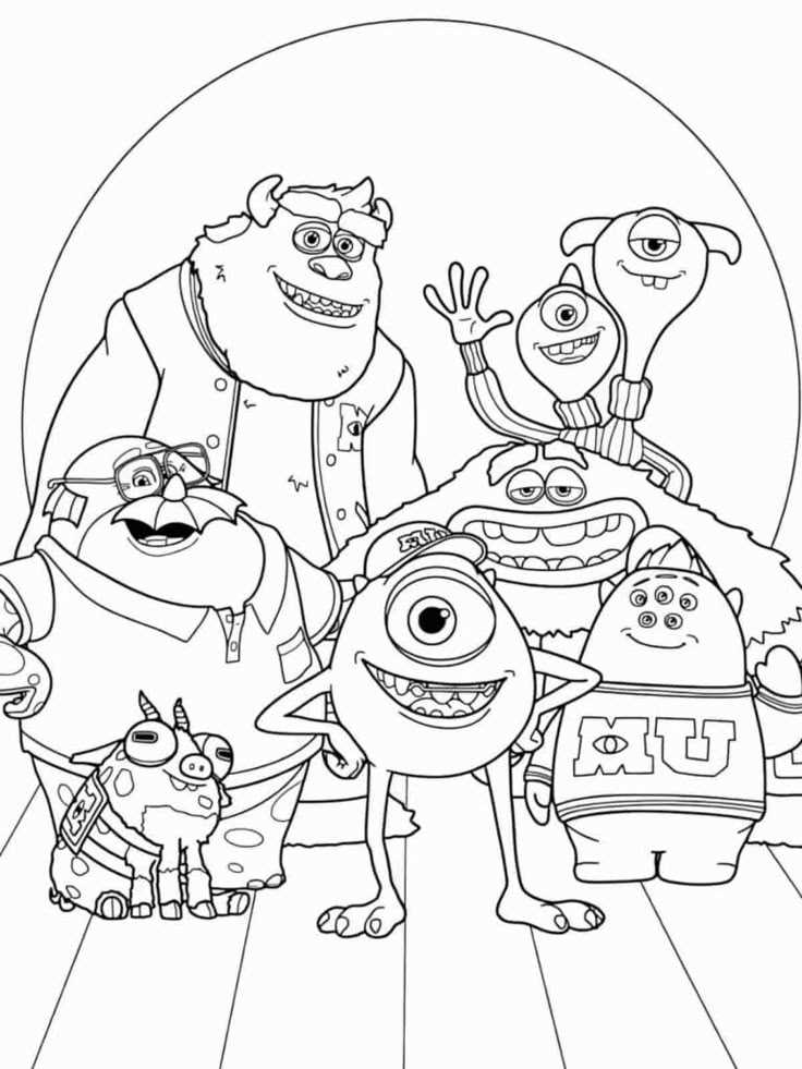 monsters inc printable coloring pages
