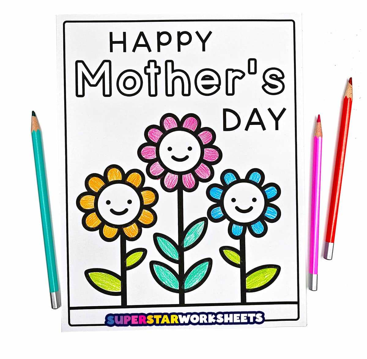 mothers day coloring pages printable