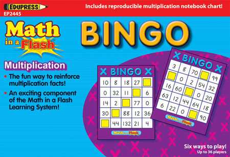 multiplication bingo printable