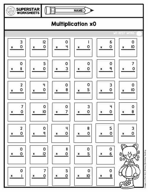 multiplication worksheets free printable