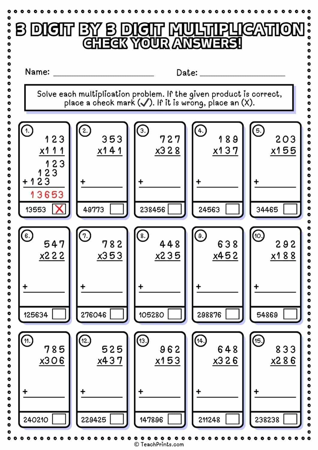 multiplication worksheets grade 3 printable